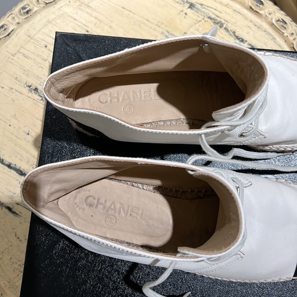 Chanel high top espadrilles size 38 - Picture 2 of 10